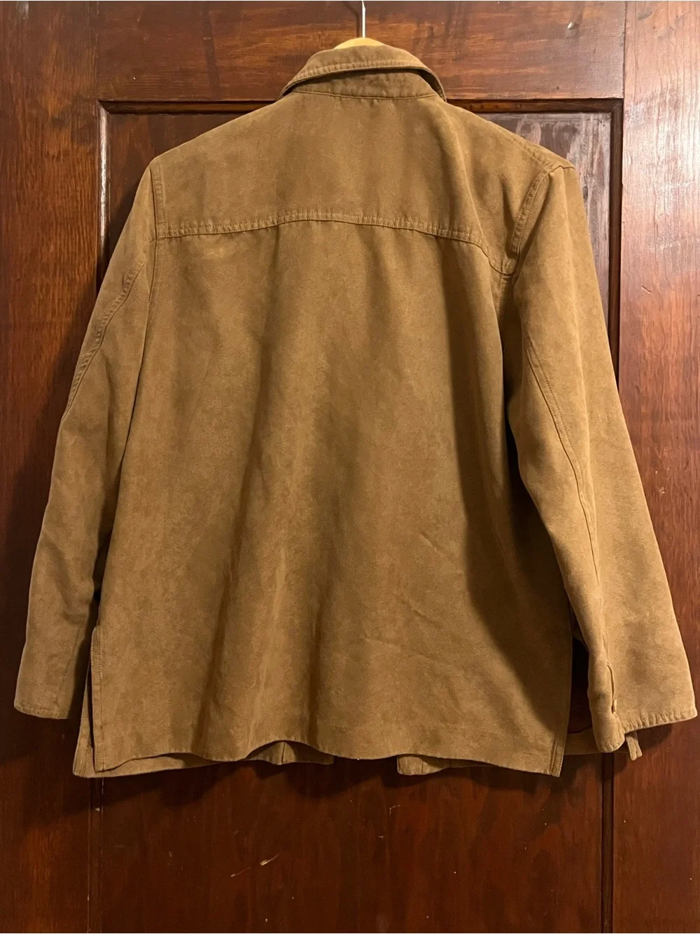 Vintage Draper’s & Damon’s Brown Faux Suede Shirt Jacket Size Large